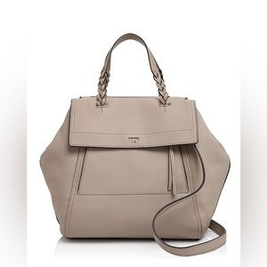 Tory Burch Half Moon Satchel - French Gray